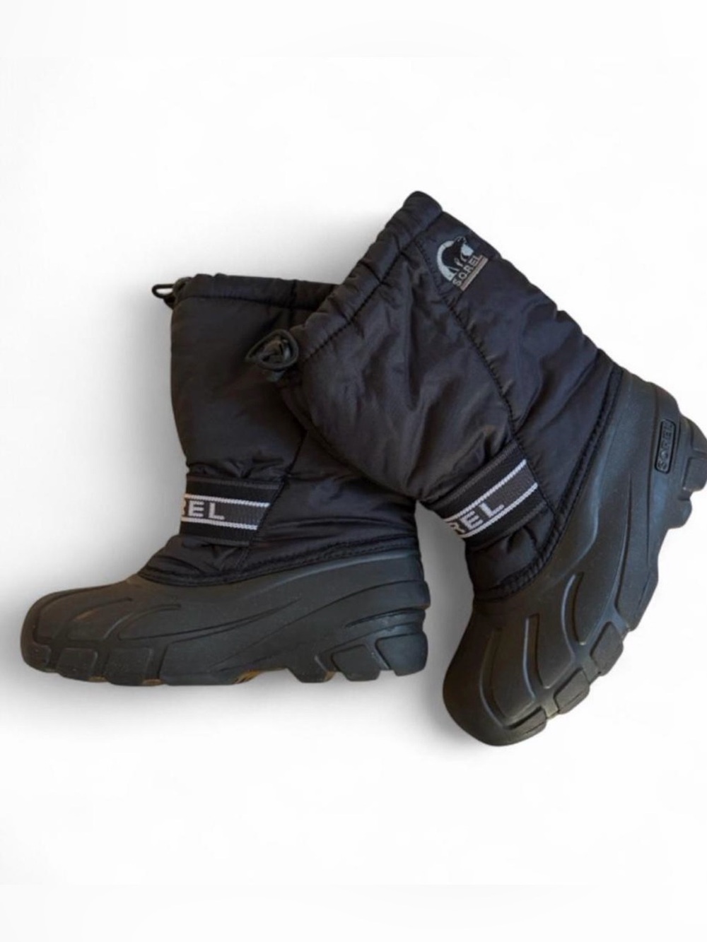 Sorel youth Black Winter Snow Boots